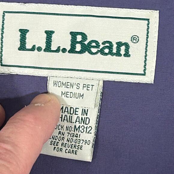 Bean Coat Womens Petite Medium Purple Hooded Long Rain Trench Jacket Waterproof - Picture 5 of 11